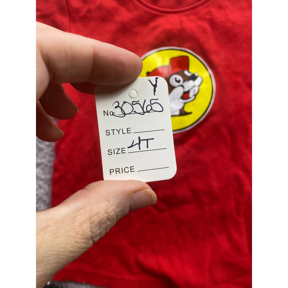 Buc-ee's Shirt‎ Boys 4T Red Beaver Logo Everyday Streetwear - Picture 7 of 7